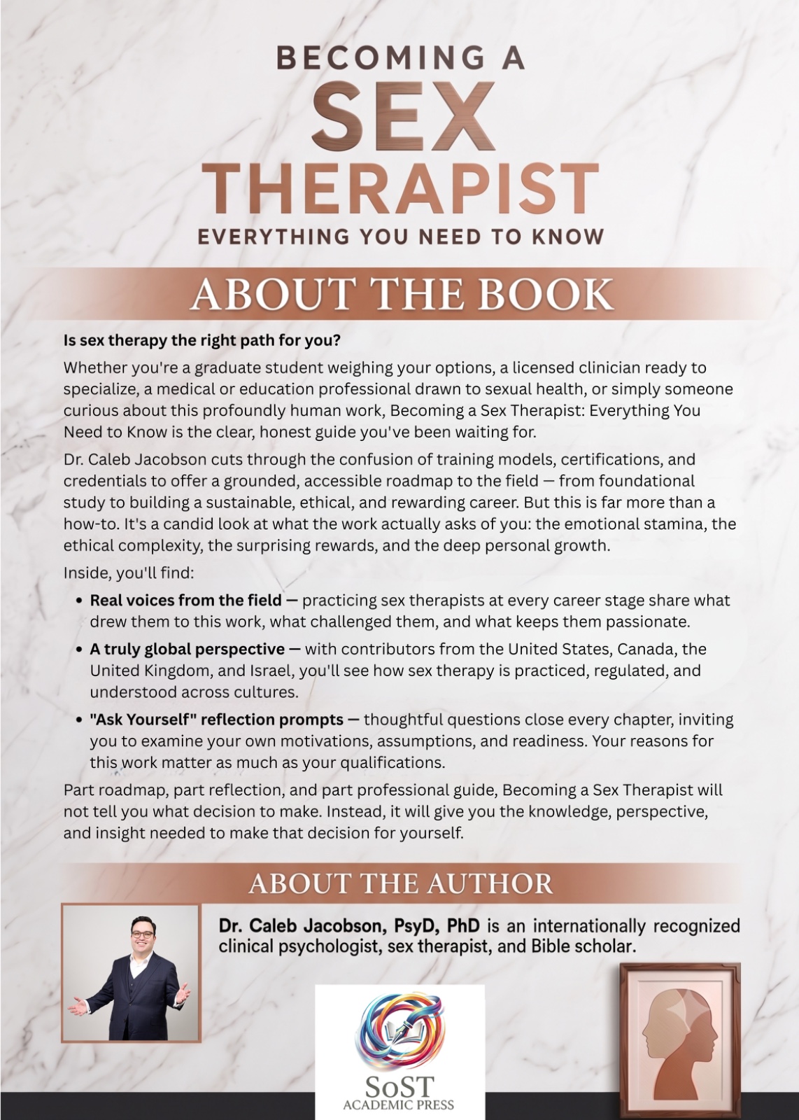 Back cover of Becoming a Sex Therapist — About the book